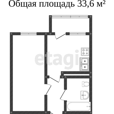 
   Продам 1-комнатную, 31 м², Тургенева ул, 33/1  3

. Фото 6.