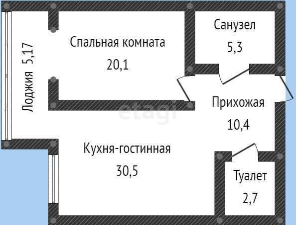 
   Продам 2-комнатную, 69 м², Баварская ул, 8

. Фото 29.