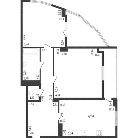 
   Продам 2-комнатную, 70.2 м², Кубанская Набережная ул, 39

. Фото 19.