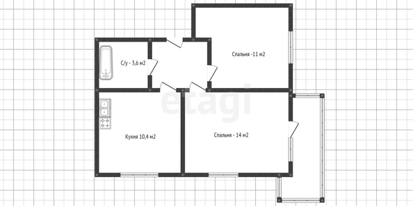 
   Продам 2-комнатную, 45.3 м², Конгрессная ул, 41/1  1

. Фото 36.