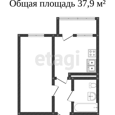 
   Продам 1-комнатную, 37.7 м², Ставропольская ул, 107/9

. Фото 17.