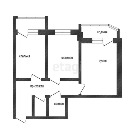 
   Продам 2-комнатную, 52.2 м², Круговая ул, 4в/7

. Фото 16.