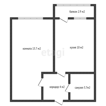 
   Продам 1-комнатную, 33.6 м², Конгрессная ул, 19/1/1

. Фото 18.