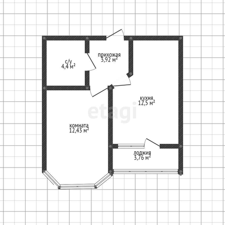 
   Продам 1-комнатную, 35 м², Красных Партизан ул, 1/4 к16

. Фото 9.