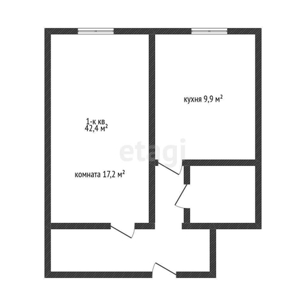 
   Продам 1-комнатную, 42.4 м², Круговая ул, 4в/6

. Фото 7.