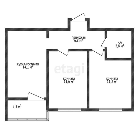 
   Продам 2-комнатную, 49 м², Адмиралтейский б-р, 1

. Фото 8.