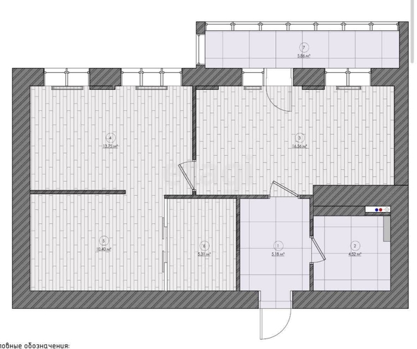 
   Продам 2-комнатную, 56.2 м², Конгрессная ул, 19

. Фото 36.