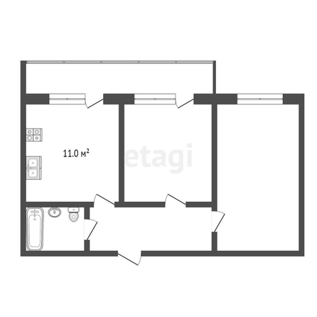 
   Продам 2-комнатную, 57.5 м², Рождественская Набережная ул, 3

. Фото 10.