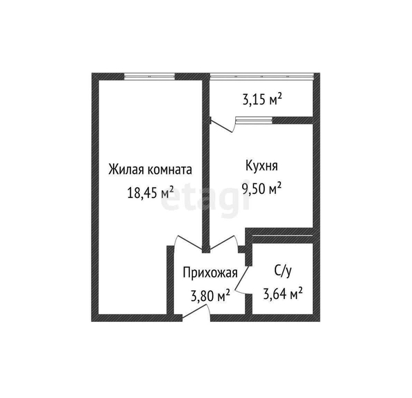 
   Продам 1-комнатную, 35.5 м², Заполярная ул, 39/9

. Фото 13.