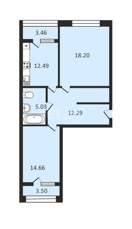 
   Продам 2-комнатную, 71 м², Обрывная ул, 132/1

. Фото 1.