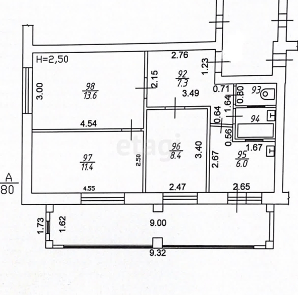 
   Продам 3-комнатную, 59.6 м², Старокубанская ул, 120

. Фото 15.