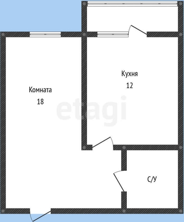 
   Продам 1-комнатную, 39.5 м², Боннская ул, 12/2

. Фото 9.