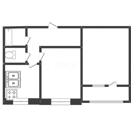 
   Продам 2-комнатную, 57.3 м², Любимово мкр, 18

. Фото 1.