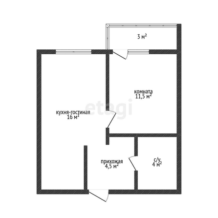 
   Продам 1-комнатную, 40.9 м², Домбайская ул, 55/6

. Фото 15.