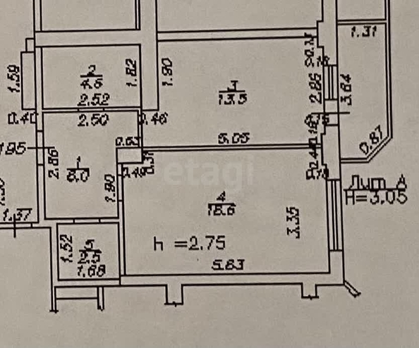 
   Продам 1-комнатную, 45.2 м², Кубанская Набережная ул, 64

. Фото 26.