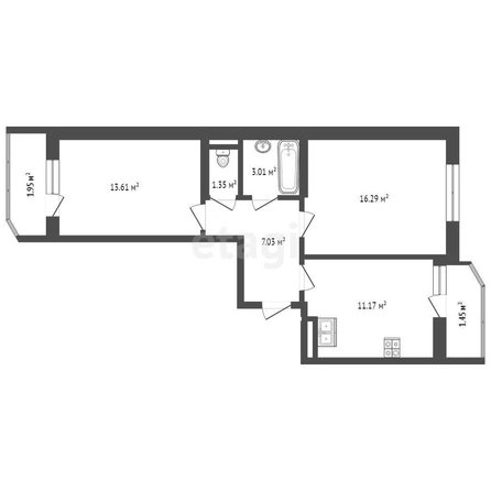 
   Продам 2-комнатную, 53.3 м², Боспорская ул, 2

. Фото 31.