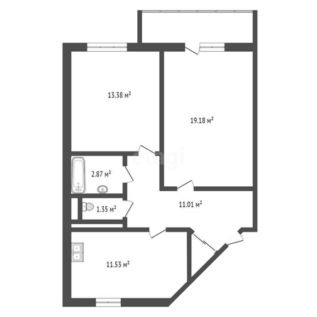 
   Продам 2-комнатную, 57 м², Домбайская ул, 10

. Фото 1.