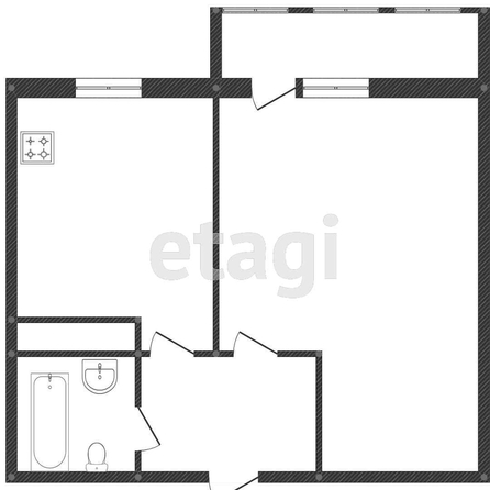 
   Продам 1-комнатную, 35.1 м², Заполярная ул, 39/10

. Фото 11.