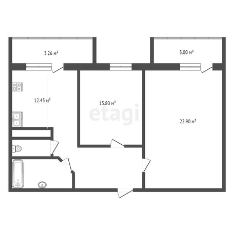 
   Продам 2-комнатную, 65 м², Московская ул, 144/2

. Фото 25.