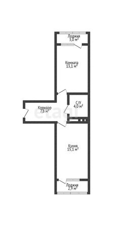 
   Продам 3-комнатную, 40 м², Скандинавская ул, 1/11

. Фото 15.