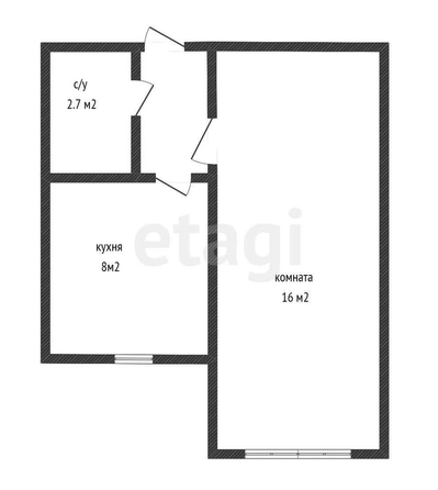 
   Продам 1-комнатную, 29.2 м², Апрельская ул, 5

. Фото 11.