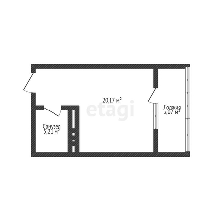 
   Продам студию, 27.45 м², Сердце

. Фото 13.