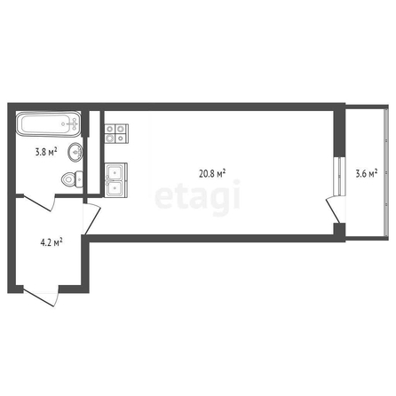 
   Продам студию, 29.9 м², Ярославская ул, 115

. Фото 19.