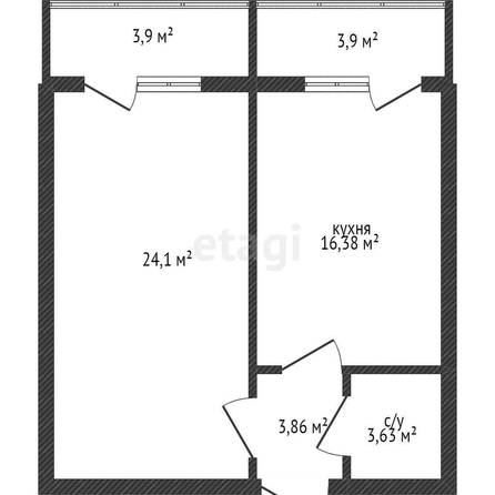 
   Продам 1-комнатную, 34 м², Автолюбителей ул, 1/Г  к2

. Фото 11.