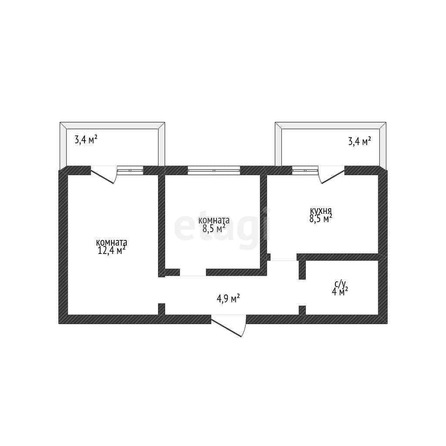 
   Продам 2-комнатную, 38.3 м², Тургенева пр-д, 33/2стр29

. Фото 11.