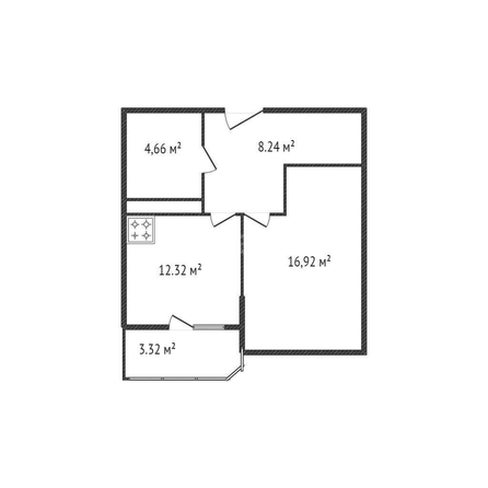 
   Продам 1-комнатную, 43.14 м², Лучший, литер 5

. Фото 1.