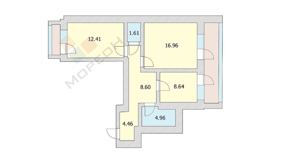 
   Продам 2-комнатную, 62 м², Суворова ул, 74

. Фото 9.