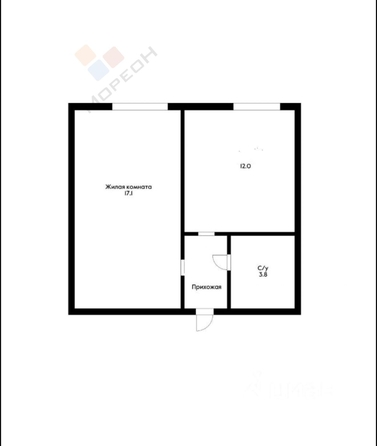 
   Продам 1-комнатную, 29.2 м², Тургенева ул, 148

. Фото 10.