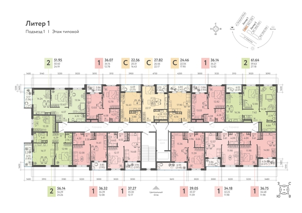 
   Продам 2-комнатную, 60.6 м², Кудухова Б.С. ул, 1

. Фото 1.