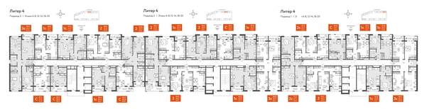 
  Продается 2-комн. квартира, 59.5 м², ЖК Все Свои VIP, литера 4
. Фото 1.