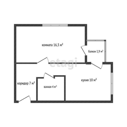 
   Продам 1-комнатную, 37.7 м², Московская ул, 158/4

. Фото 1.