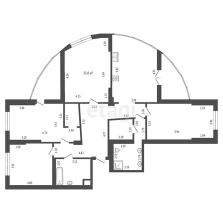 
   Продам 4-комнатную, 136.8 м², Кожевенная ул, 24

. Фото 22.