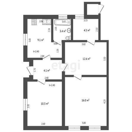 
   Продам 4-комнатную, 60 м², Ставропольская ул, 39/1

. Фото 16.