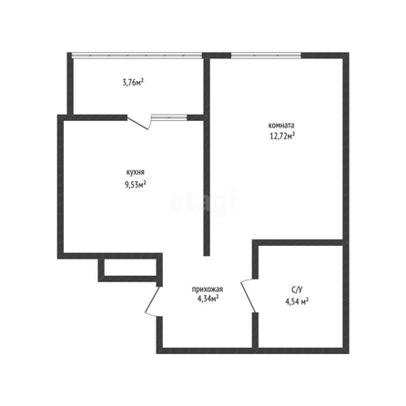 
   Продам 1-комнатную, 31.3 м², Красных Партизан ул, 1/4 к16

. Фото 1.