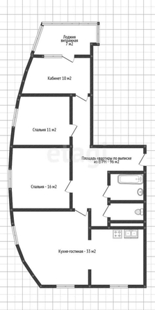 
   Продам 3-комнатную, 96 м², Уральская ул, 75/2

. Фото 20.