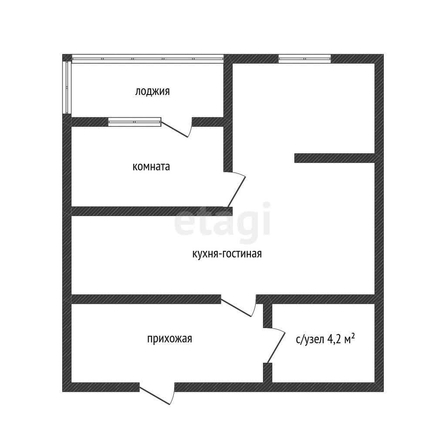 
   Продам 2-комнатную, 44.6 м², Домбайская ул, 10/2

. Фото 18.