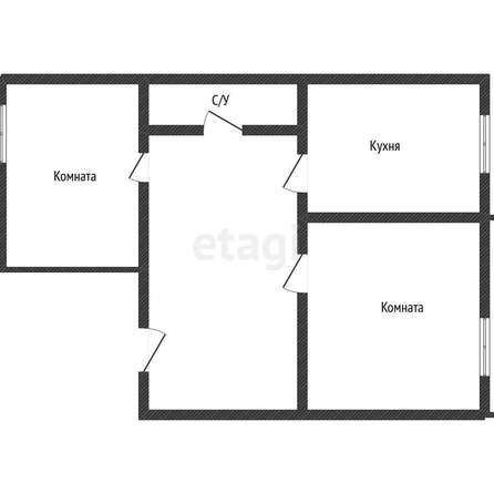 
   Продам 2-комнатную, 49.5 м², Гаражная ул, 77

. Фото 28.