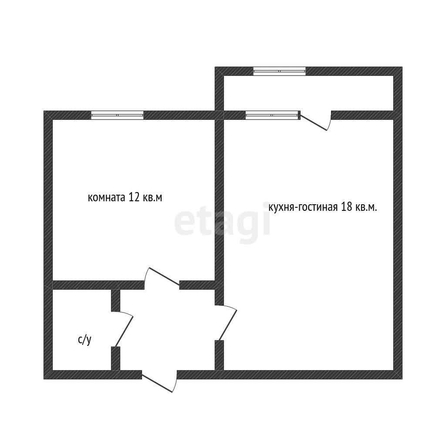 
   Продам 1-комнатную, 38.8 м², Любимово мкр, 18

. Фото 12.