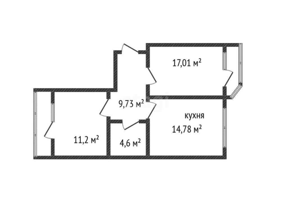 
   Продам 2-комнатную, 60.1 м², Уральская ул, 87/7

. Фото 1.