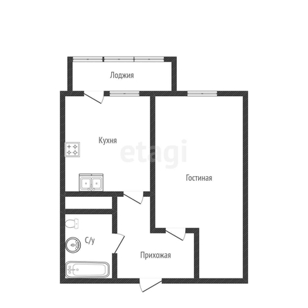 
   Продам 1-комнатную, 48.2 м², Константина Гондаря ул, 105

. Фото 8.