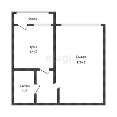 
   Продам 1-комнатную, 35 м², Московская ул, 140Г

. Фото 20.