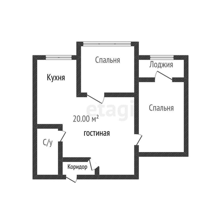 
   Продам 2-комнатную, 60.4 м², Валерия Гассия ул, 4/7

. Фото 14.