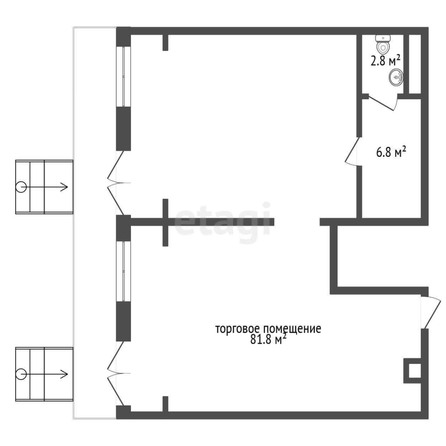 
   Сдам офис, 90.8 м², Аэродромная ул, 2

. Фото 2.