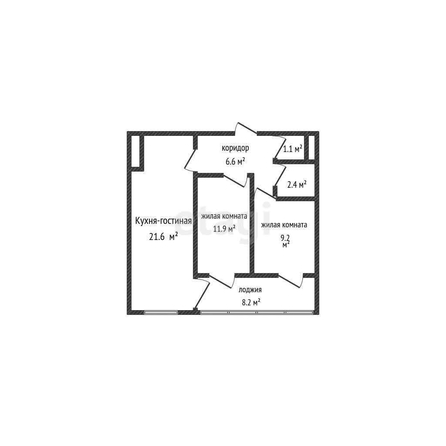 
   Продам 2-комнатную, 61 м², Российская ул, 267/4

. Фото 12.