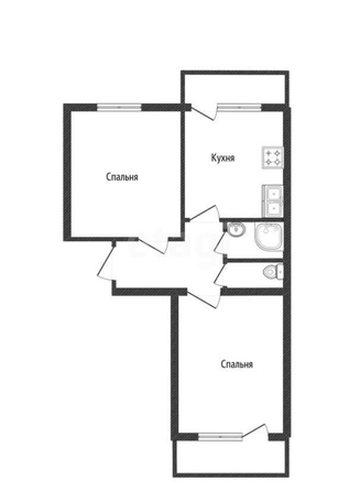 
   Продам 2-комнатную, 52.3 м², Героя Ростовского ул, 8

. Фото 1.