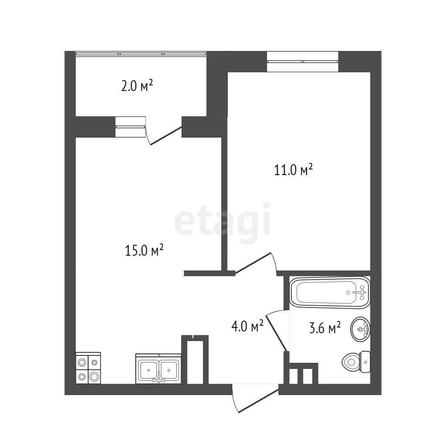 
   Продам 1-комнатную, 32.1 м², Героя Пешкова ул, 14

. Фото 22.